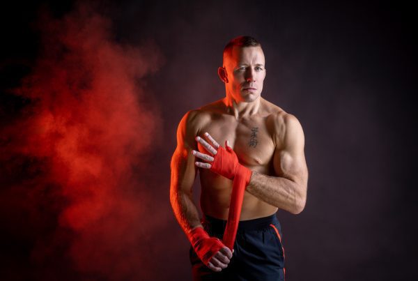 MMA Photoshoot with Georges St-Pierre, men's photography